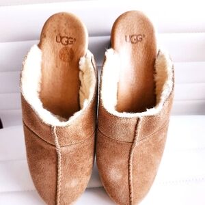UGG Suede Fur Clog